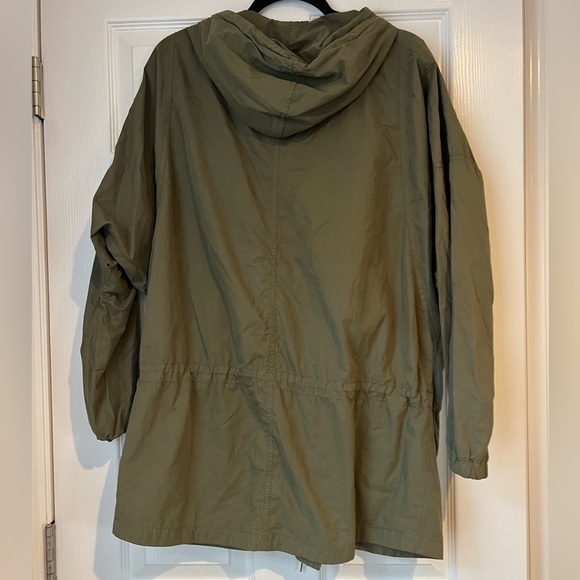 American‎ Eagle Outfitters Drawstring Hooded Utility Jacket Green Size Small - Picture 4 of 13
